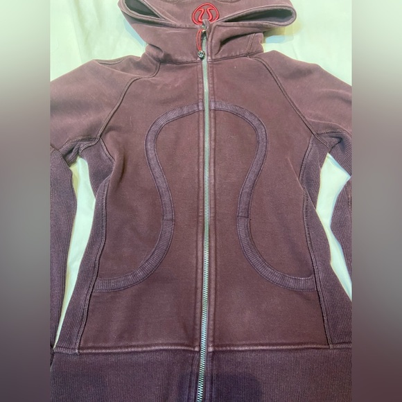 Lululemon Athletica Burgundy Scuba Full-Zip Hoodie - Picture 4 of 9